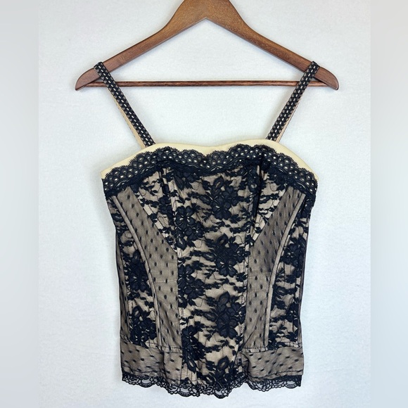 Tripp nyc Tops - TRIPP NYC Black Lace‎ Corset Top Boustier Tank Sleeveless Sexy Vintage Y2K XS